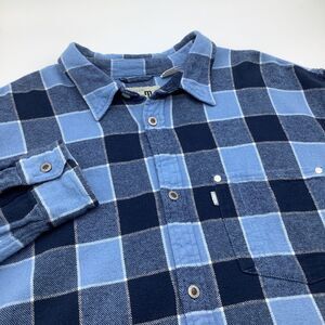 Levi Strauss & Co SilverTab Mens Long Sleeve Button Up Flannel Shirt Size M‎